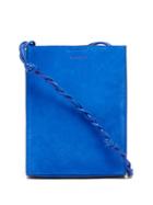 Ladies Bags Jil Sander - Tangle Small Braided-strap Suede Shoulder Bag - Womens - Blue