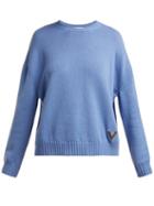 Matchesfashion.com Valentino - Cashmere Sweater - Womens - Light Blue