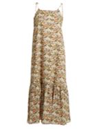 Loup Charmant Kalahari Floral-print Cotton Maxi Dress