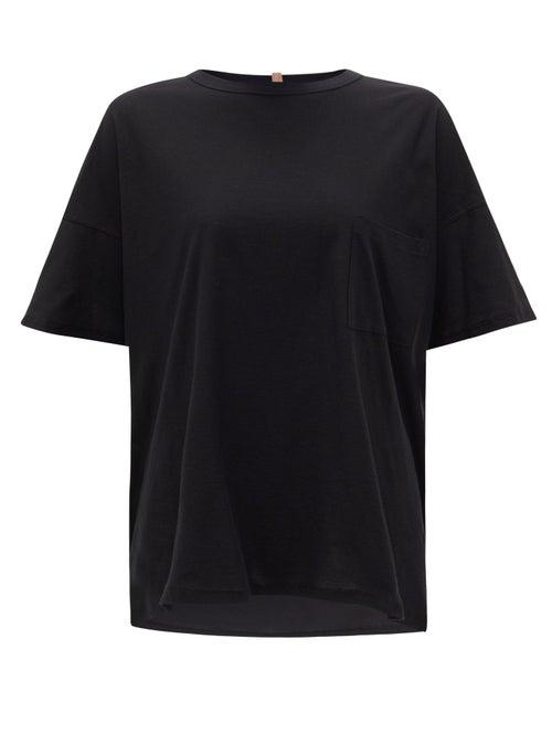 Ladies Lingerie Lunya - Cool Every Body Cotton-blend T-shirt - Womens - Black