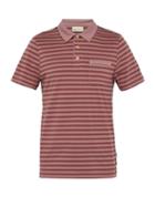 Matchesfashion.com Oliver Spencer - Dunmore Striped Cotton Polo Shirt - Mens - Pink Multi