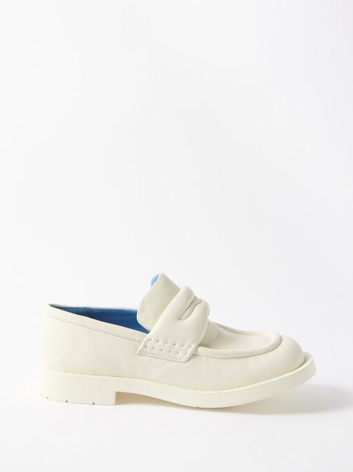 Camperlab - 1978 Padded Square-toe Leather Loafers - Mens - White