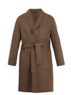 Giorgio Armani Single-breasted Tie-waist Wool-blend Coat