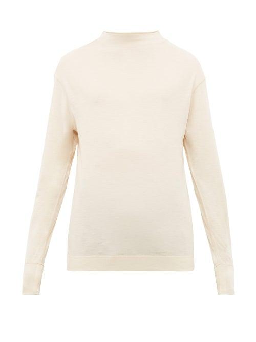 Matchesfashion.com Mhl By Margaret Howell - Thermal Wool T Shirt - Mens - Cream