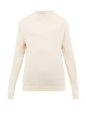 Matchesfashion.com Mhl By Margaret Howell - Thermal Wool T Shirt - Mens - Cream