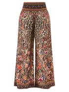 Matchesfashion.com Camilla - Liv A Little-print Silk-georgette Trousers - Womens - Animal