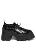 Simone Rocha - Chunky-sole Leather Derby Shoes - Womens - Black