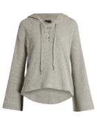 The Upside Oxford Hooded Cotton Top