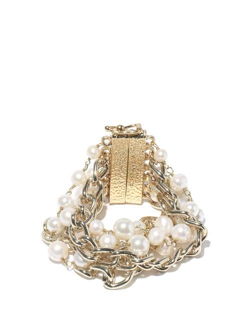 Matchesfashion.com Rosantica - Comedy Faux-pearl Chain Bracelet - Womens - Pearl