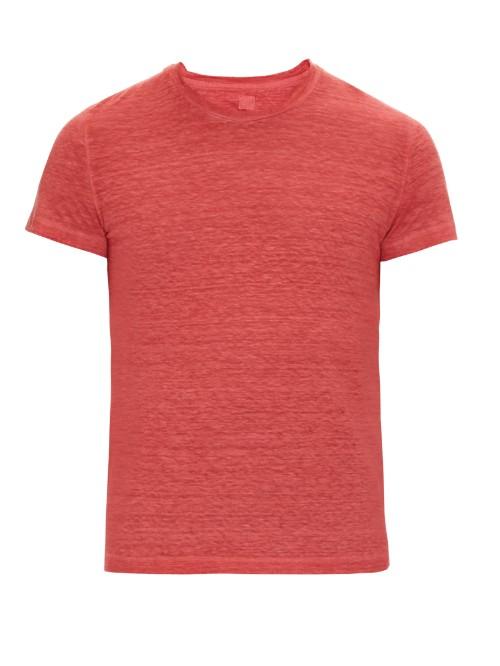 120 Lino Crew-neck Linen T-shirt