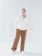 Raey - Oversized Zip-neck Ribbed Wool Jumper - Womens - Cream