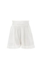 Matchesfashion.com Anaak - Adrian Elasticated-waist Cotton Shorts - Womens - White
