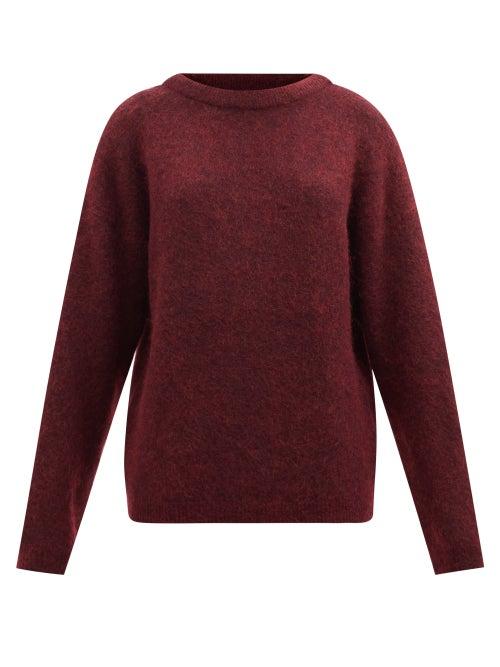 Acne Studios - Dropped-shoulder Sweater - Womens - Burgundy