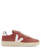 Veja V-12 Low-top Suede And Leather Trainers