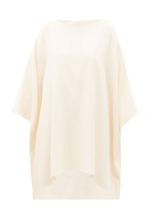 Ladies Rtw The Row - Estella Boat-neck Cady Kaftan - Womens - Cream