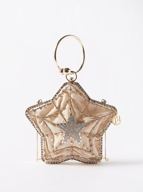 Rosantica - Supernova Crystal-embellished Clutch Bag - Womens - Gold