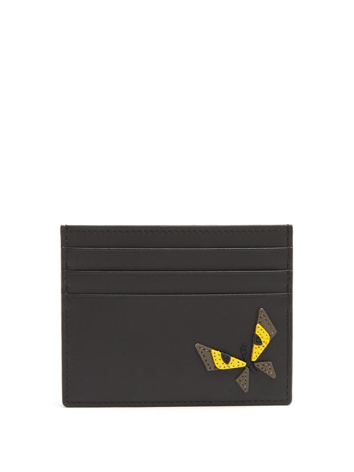 Fendi Butterfleye Leather Cardholder