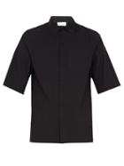 Matchesfashion.com Raey - Short Sleeved Cotton Shirt - Mens - Black