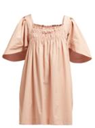 Matchesfashion.com Three Graces London - Emmeline Cotton Dress - Womens - Pink