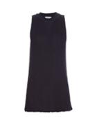 Sonia Rykiel Bi-colour Pleated Ribbed-knit Top
