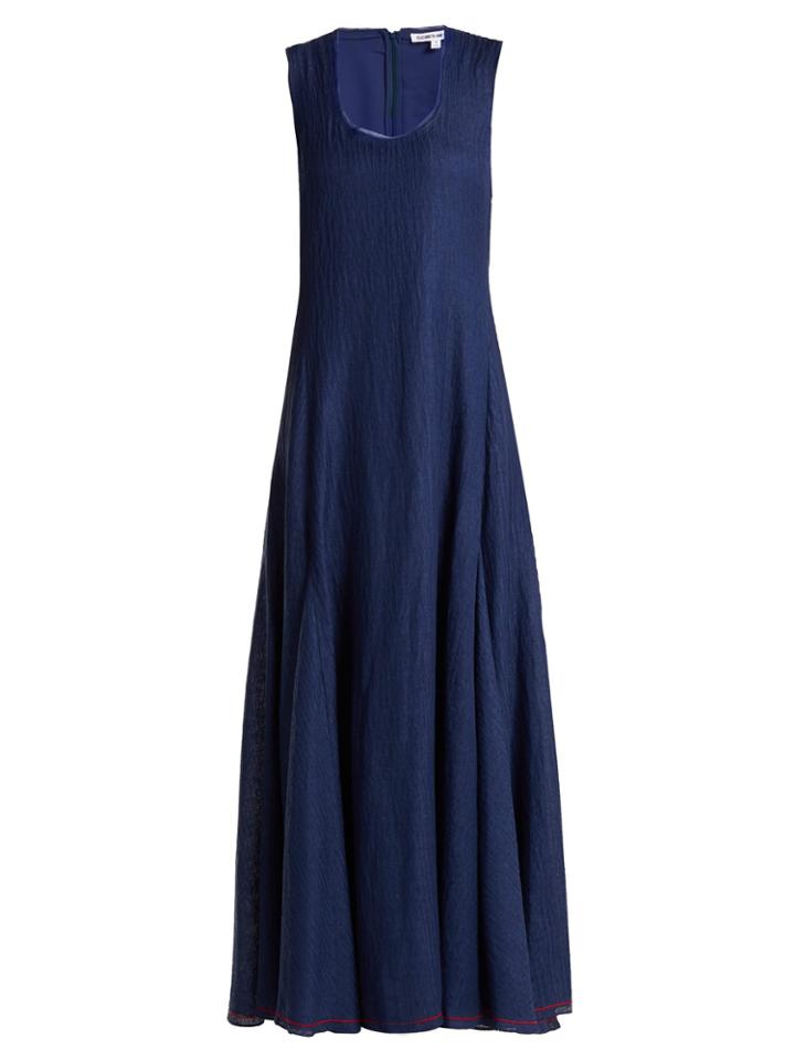 Elizabeth And James Lenox Sleeveless Linen-blend Dress