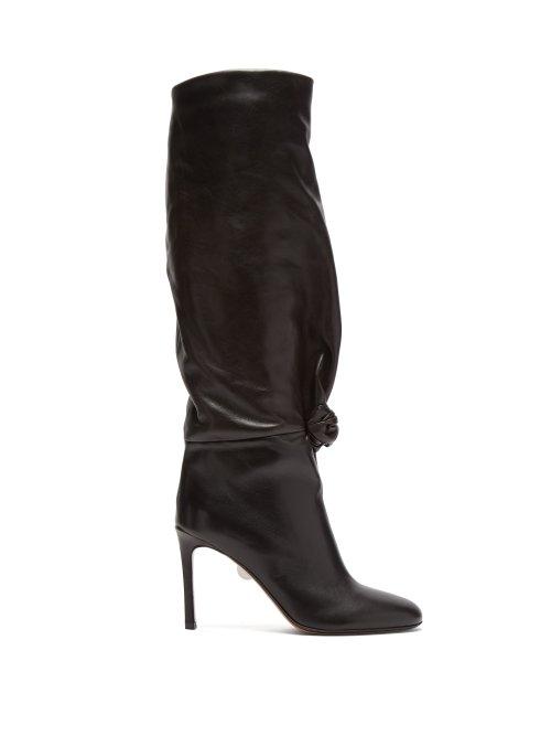 Matchesfashion.com Samuele Failli - Betsy Knee High Leather Boots - Womens - Brown
