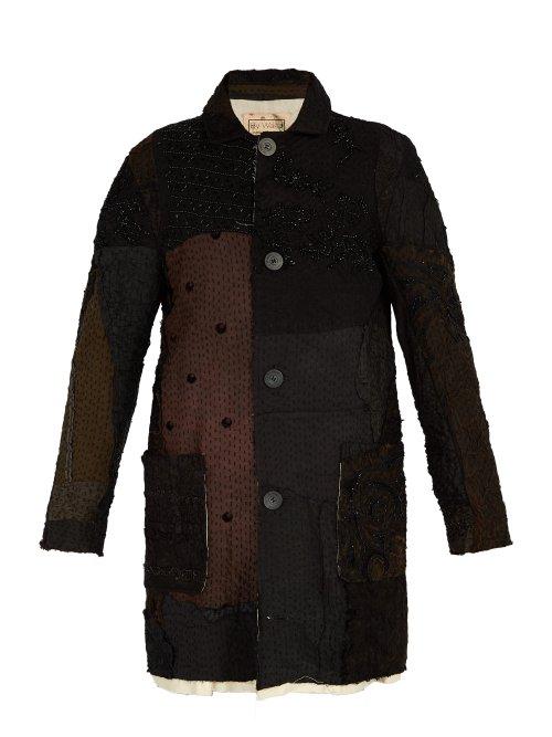 Matchesfashion.com By Walid - Malcolm Patchwork Silk Coat - Mens - Brown