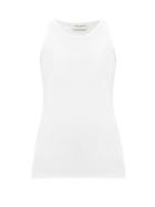 Matchesfashion.com Saint Laurent - Round-neck Cotton Tank Top - Womens - White