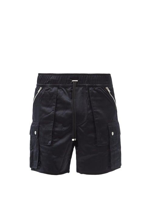 Matchesfashion.com Amiri - Zipped-pocket Shell Cargo Shorts - Mens - Black