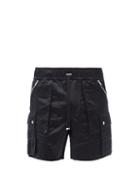 Matchesfashion.com Amiri - Zipped-pocket Shell Cargo Shorts - Mens - Black