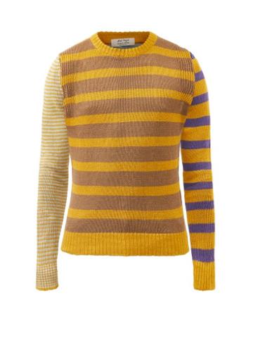Nick Fouquet - Uri Striped-linen Sweater - Mens - Brown