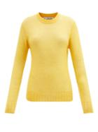 Acne Studios - Longline Mohair-blend Sweater - Womens - Yellow