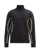Matchesfashion.com Jacquemus - Moisson Taped-seam Cotton-blend Sweatshirt - Mens - Black