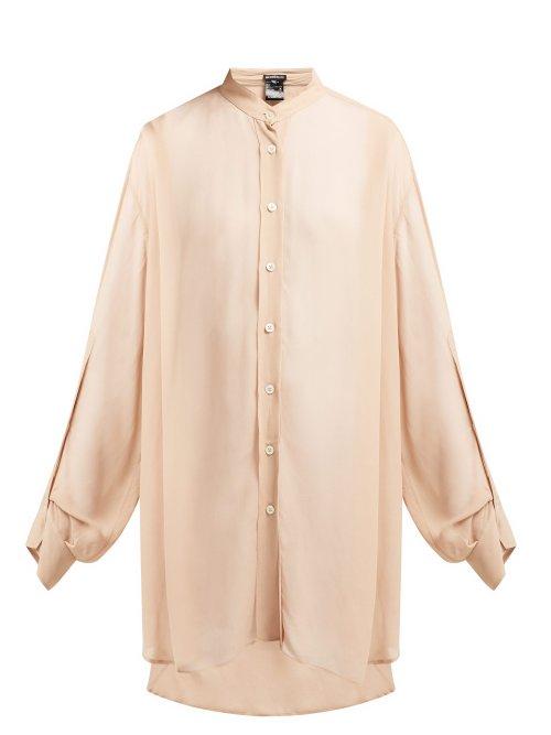 Matchesfashion.com Ann Demeulemeester - Mclottie Crepe Blouse - Womens - Pink