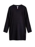 Matchesfashion.com Loewe - Oversized V Neck Wool Sweater - Womens - Navy