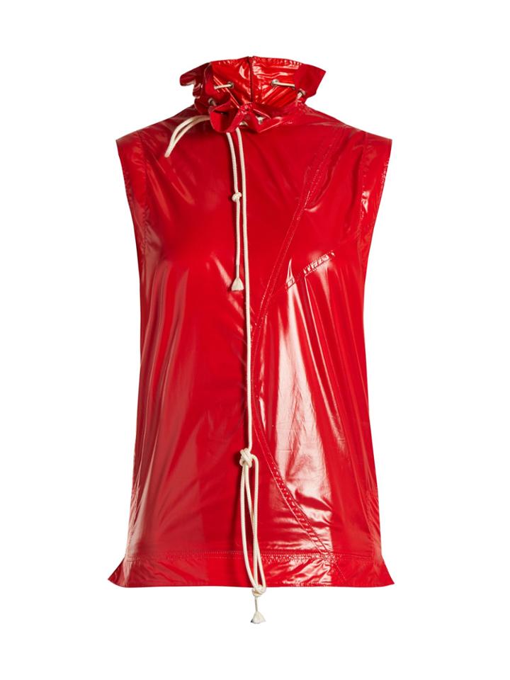 Calvin Klein 205w39nyc Drawstring High-neck Sleeveless Top