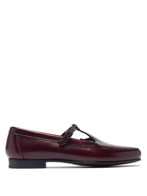 Matchesfashion.com Hereu - Alcala Leather Loafers - Womens - Burgundy