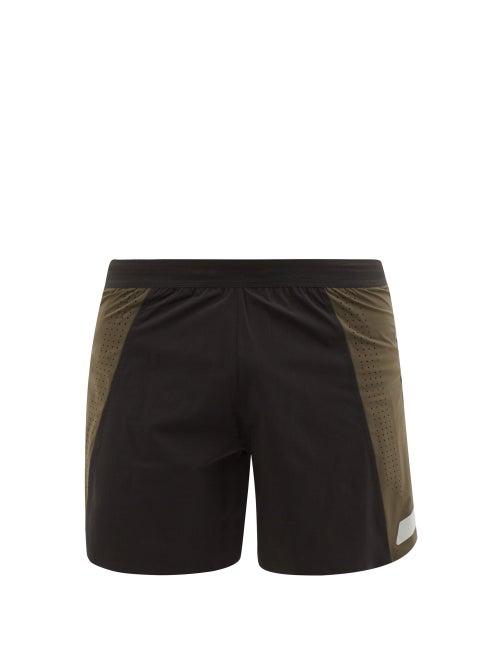 Soar - Logo-print Technical Nylon-blend Running Shorts - Mens - Black