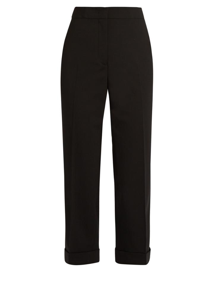 Jil Sander Alfred Stretch-wool Cropped Trousers