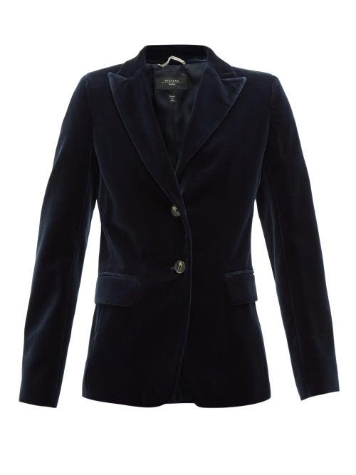 Matchesfashion.com Weekend Max Mara - Moneta Jacket - Womens - Navy
