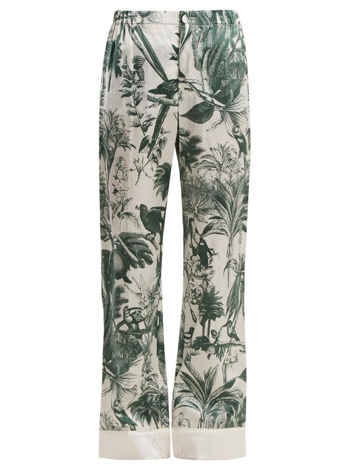 F.r.s - For Restless Sleepers Etere Floral-print Cotton-blend Trousers