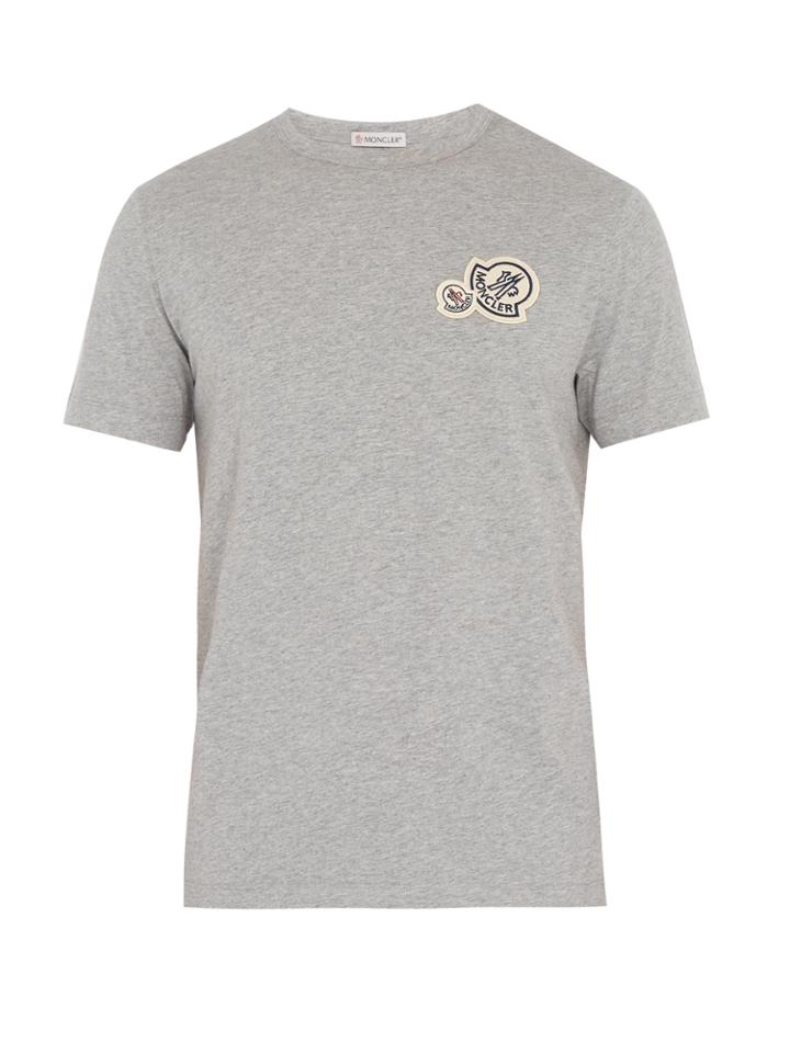 Moncler Badge-appliqu Cotton T-shirt