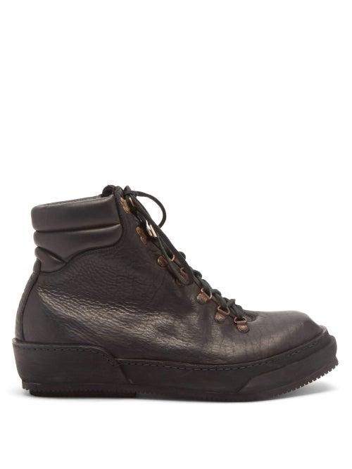 Matchesfashion.com Guidi - Grained Leather Hiking Boots - Mens - Black