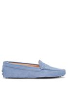 Matchesfashion.com Tod's - Gommino Suede Loafers - Womens - Light Blue