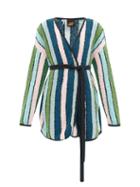 Loewe Paula's Ibiza - Striped Cotton-blend Terry Cardigan - Womens - Multi