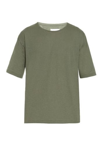 Lemaire Cotton, Silk And Linen-blend T-shirt