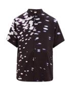 Matchesfashion.com Ksubi - Fractals Print Satin Shirt - Mens - Black Multi