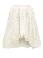 Matchesfashion.com Molly Goddard - Britta Puffed Floral-print Cotton Skirt - Womens - Cream Print