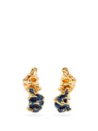 Matchesfashion.com Marni - Crinkle Earrings - Womens - Blue
