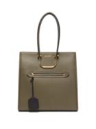 Matchesfashion.com Alexander Mcqueen - The Tall Story Leather Tote Bag - Womens - Khaki Multi